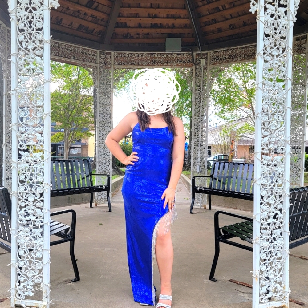 City Vibes size 11 blue prom dress